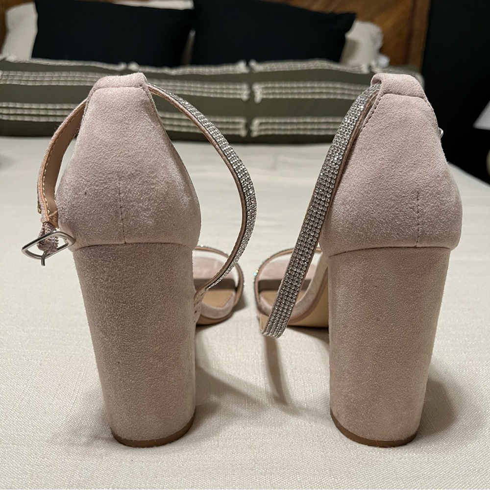 Steve Madden Kalina Rhinestone Nude Heeled Sandals - only worn once! - Picture 7 of 12